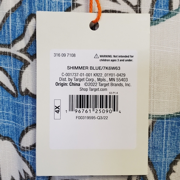 NWT Knox Rose Women's Wrap Dress Floral Ruffle Short Sleeves Size 4X - Picture 4 of 14